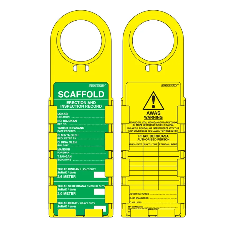 Safetag Scaffold Tag System