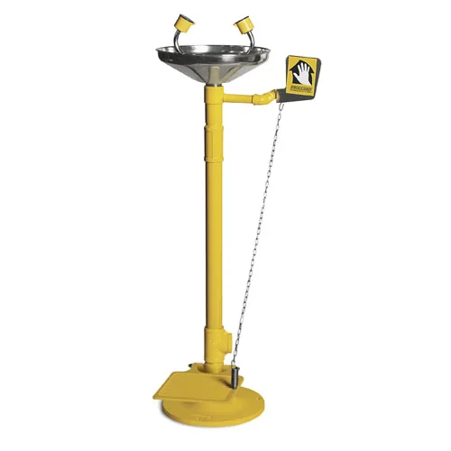 Pedestal Mounted Emergency with Foot Pedal