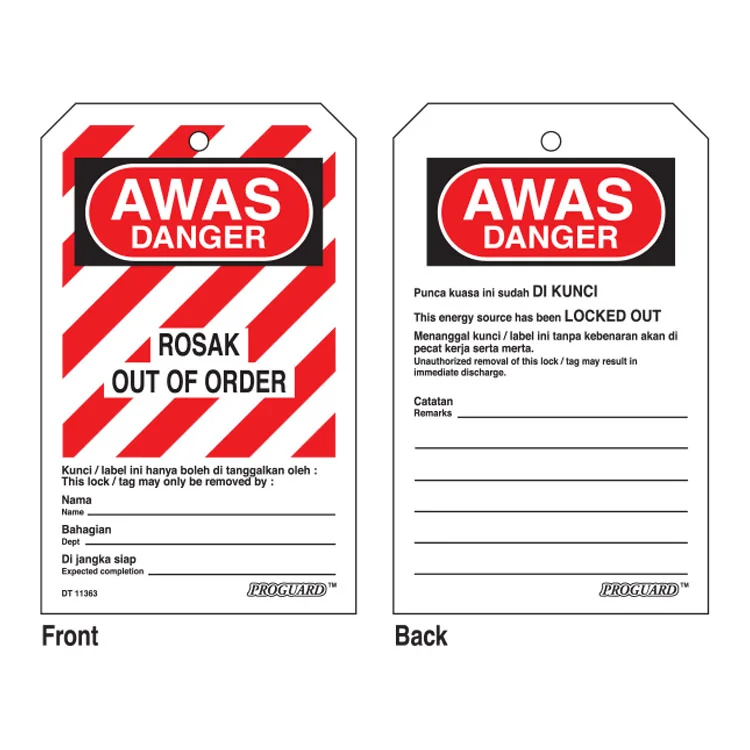 Identification Maintenance & Lockout Tags