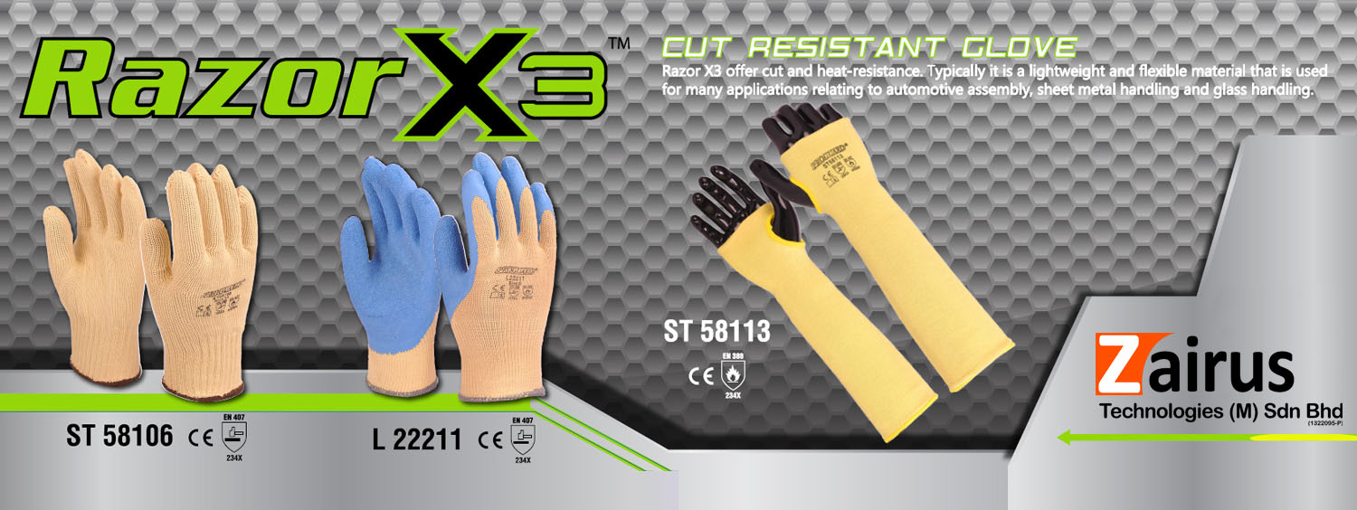 Razor X3 Cut Resistant Glove